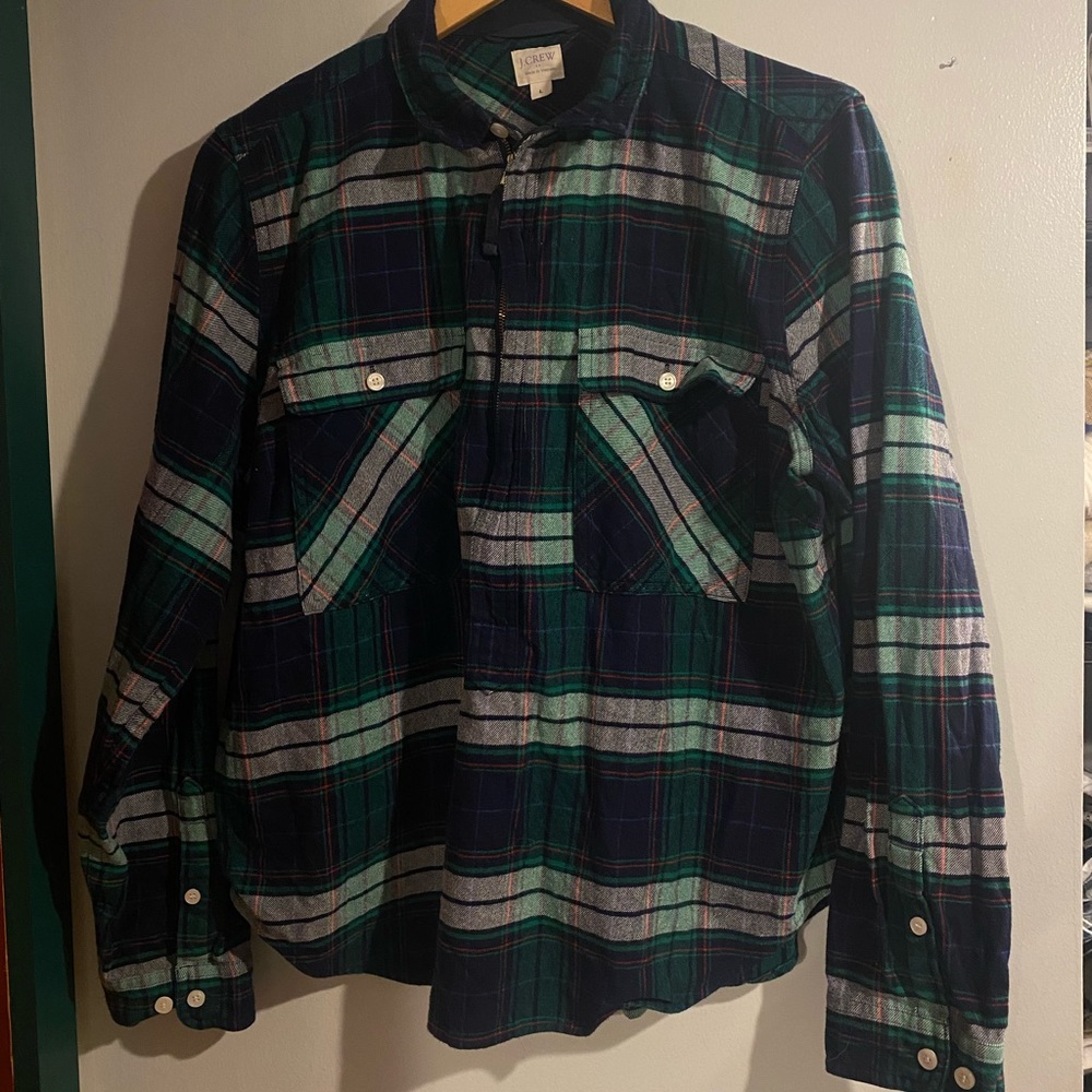 JCrew Plaid Flannel Women’s Top